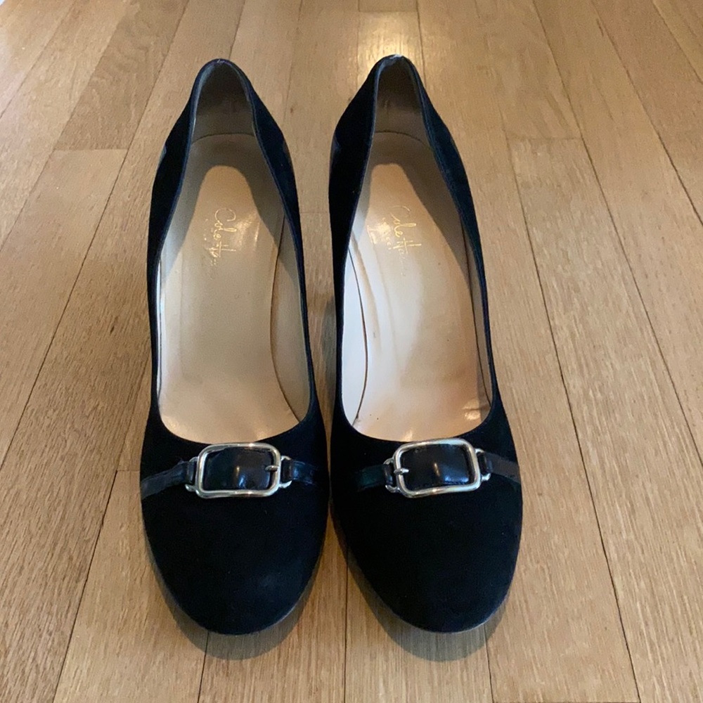 Cole Haan Black Suede heels